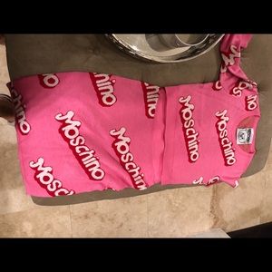 Moschino sweater shirt and skirt